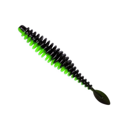 Magic Trout T-Worm P-Tail 65 Chili-Cheese Neon Green Black