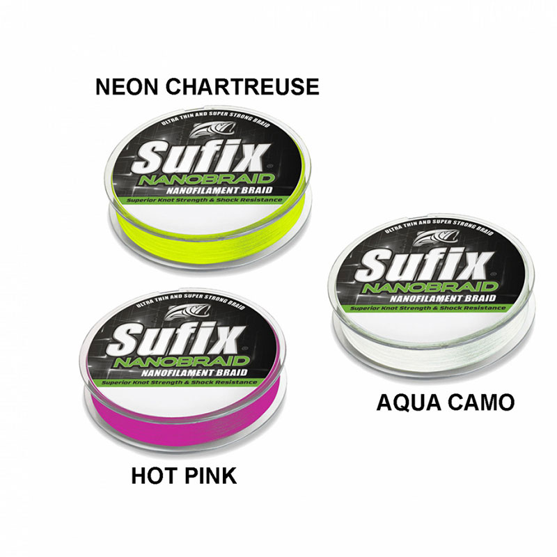 Sufix Nanobraid 4 lb 0,03 mm Neon Chartreuse