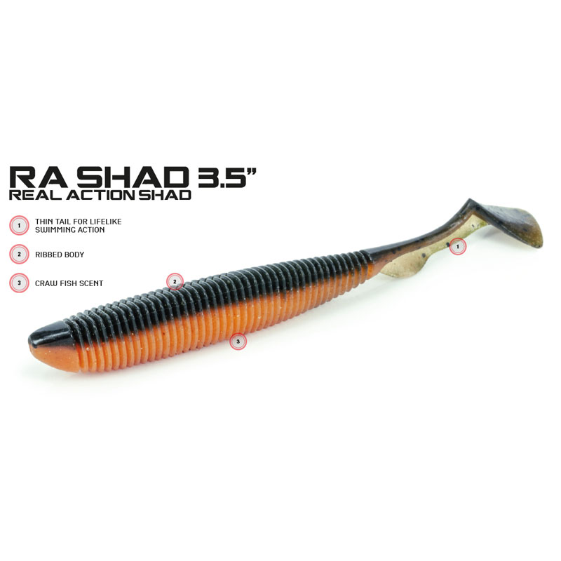 Molix RA Shad 3,5 UV Goldfish-1