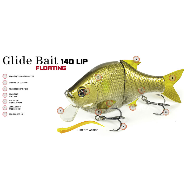 Molix Glide Bait 140 Lip Threadfin Shad-1