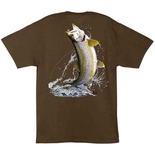 Al Agnew Trout On a Fly T-Shirt Size XL