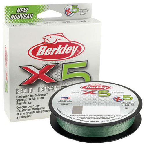 Berkley X5 Braid Trecciato Low-Vis Green 30 Lb