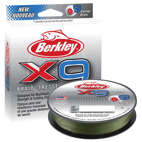 Berkley X9 Treccia Low-Vis Green 10 Lb