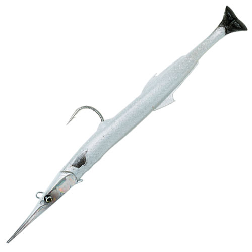 Savage Gear 3D Needlefish Pulstail 18cm  26g  Pearl White Silver